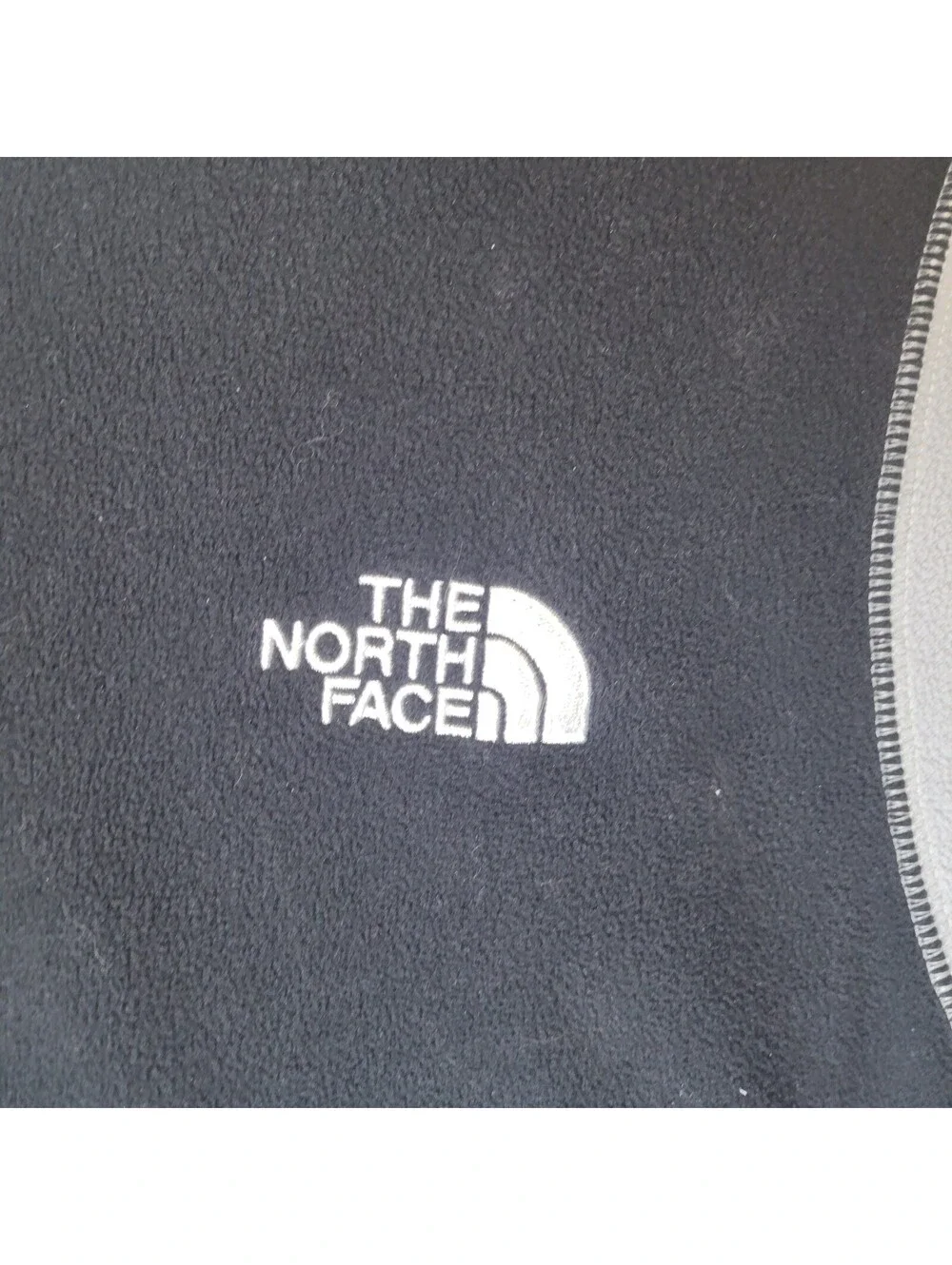 The North Face Men's S Small Gray Black 1/4 Zip Fleece Pullover Jacket Outdoor